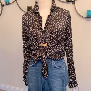 Anthropologie Button Down Top